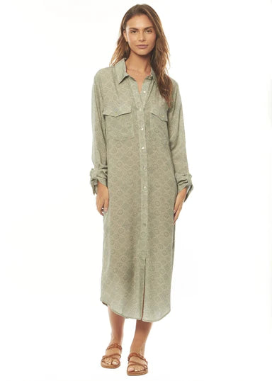 Amuse Society - Remy Woven Long-Sleef Tunic Top