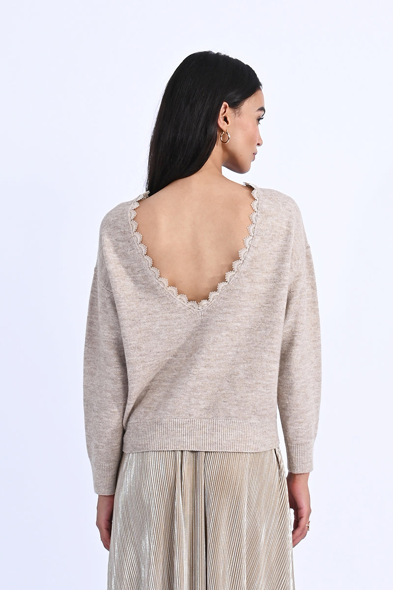 Molly Bracken - Back V-Neck Jumper