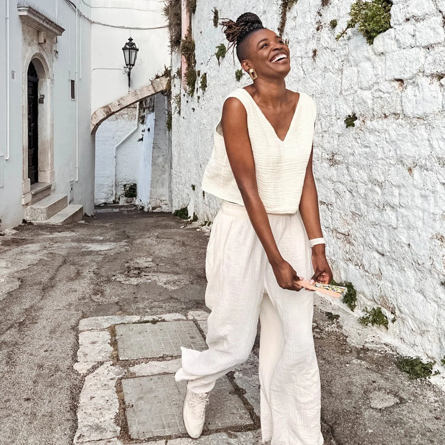 Pokoloko - Crinkle Palazzo Pants