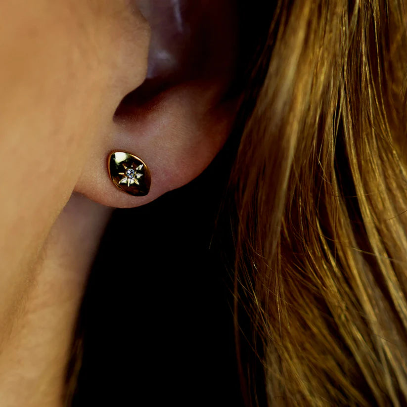 Hackney Nine - Tindra Gold Stud Earrings