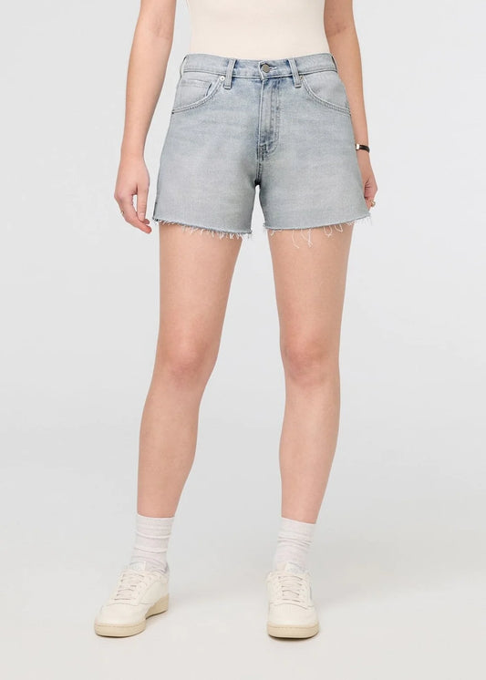 DUER - Performance Denim High Rise A-Line Shorts