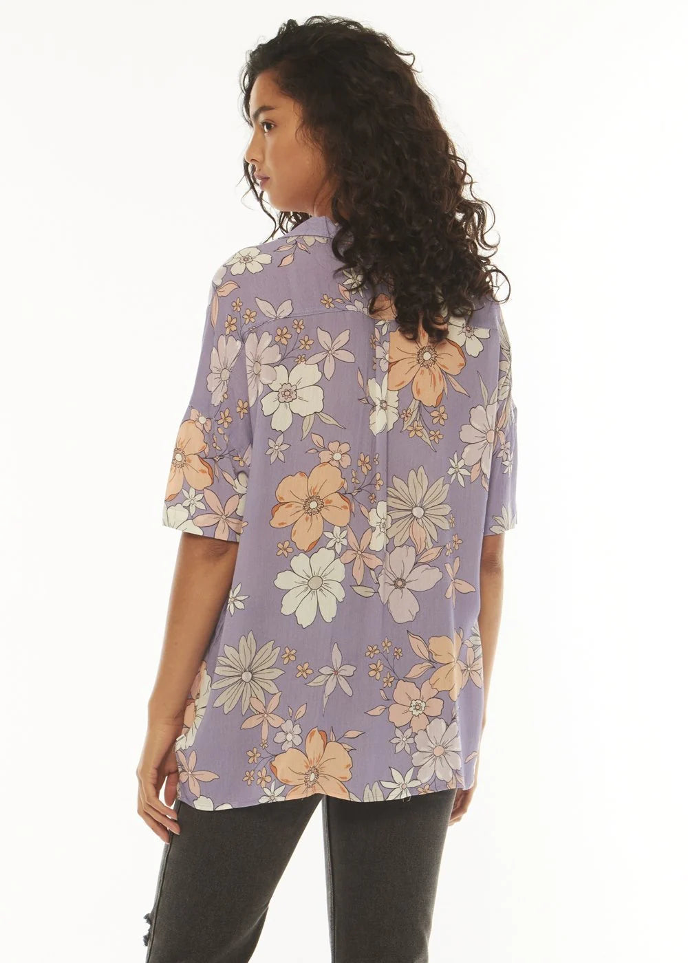 Sisstrevolution - Stay Stoked Short Sleeve Woven Top