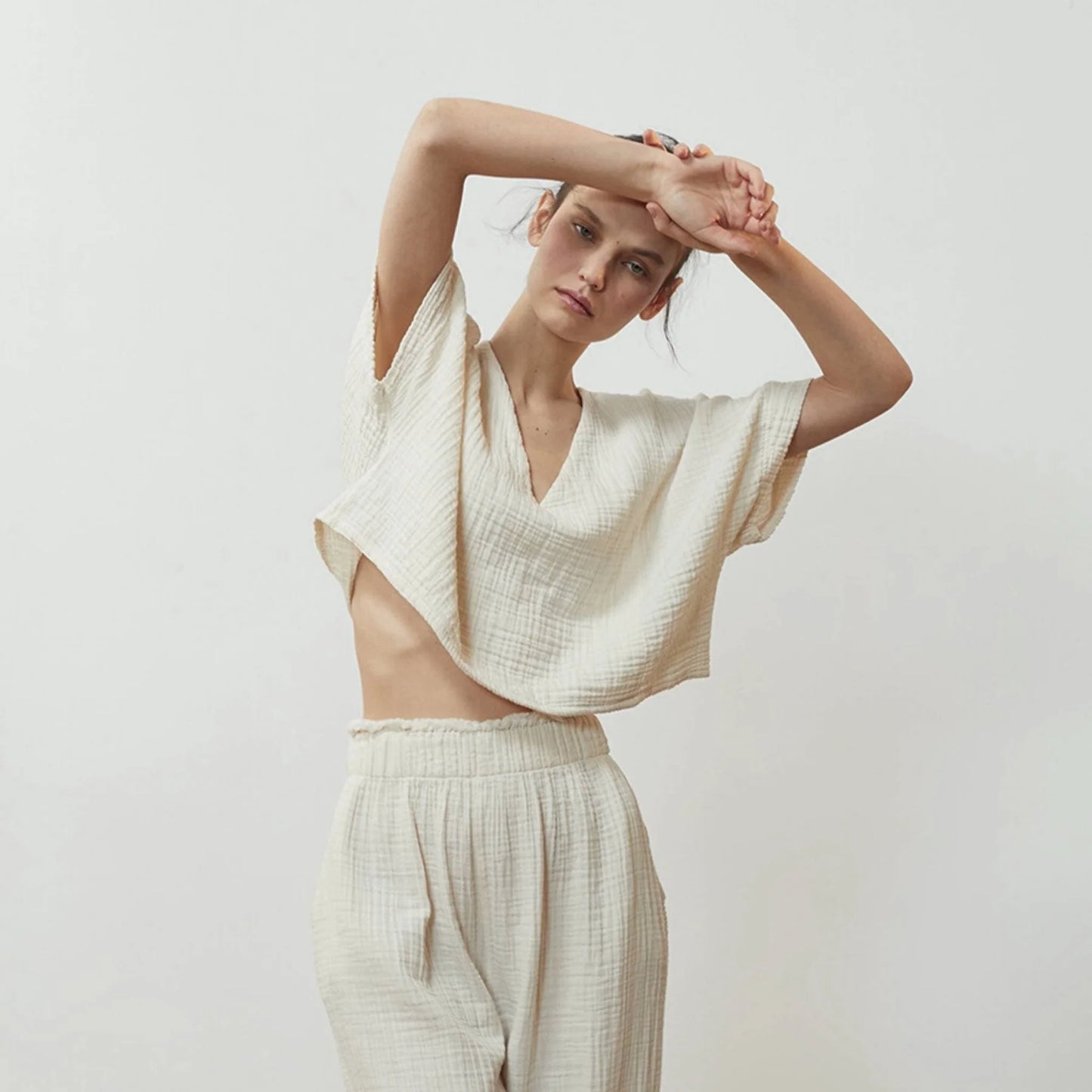 Pokoloko - Crinkle Crop Top