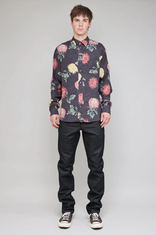 National Standards - Japanese Chrysanthemum Print Shirt