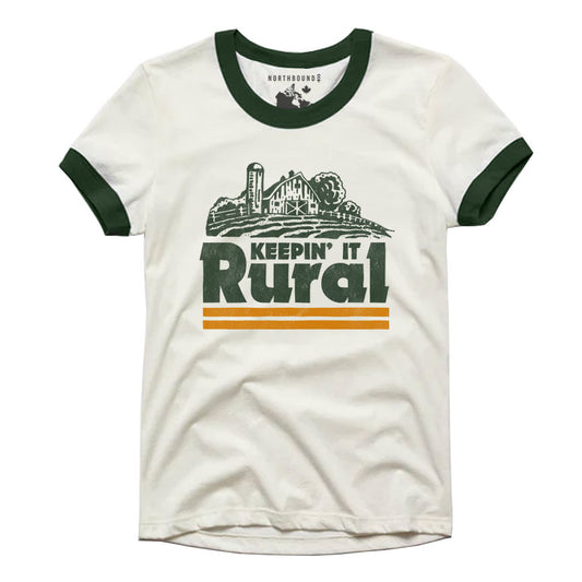 Northbound Supply - Keepin' It Rural Ladies Ringer Tee