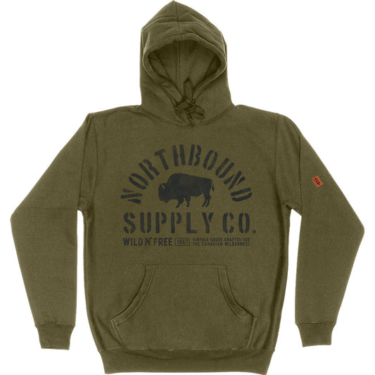 Northbound Supply - Bison Stencil Pullover Hoodie